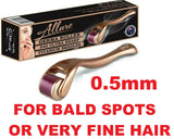 Derma Roller Hair Loss Regrowth 540 Real Titanium Needles Baldness Treatment - Allure For Beauty