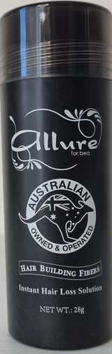 3 Hair Building Fibres 28g 100% Cotton Powder Shaker Bottle Black Brown Thickener Hair Loss Concealer - Allure For Beauty