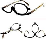 Magnifying Makeup Glasses - Flip Down Folding 1.50 to 4.00