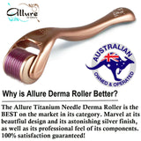 Derma Roller Hair Loss Regrowth 540 Real Titanium Needles Baldness Treatment - Allure For Beauty