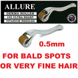 Derma Roller Hair Growth Promoter 192 Real Inserted Titanium Micro Needles Baldness Treatment - Allure For Beauty