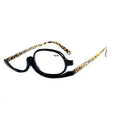 Magnifying Makeup Glasses Flip Down Folding Eyeglasses 1.50 - 4.00 Allure For Beauty