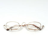 Magnifying Makeup Glasses Flip Down Folding Metal Frame Eyeglasses 1.50 - 4.00 Allure For Beauty
