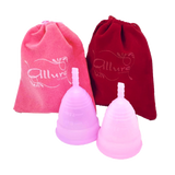 Menstrual Cup Reusable Flexible Silicone Period ALLURE FOR BEAUTY