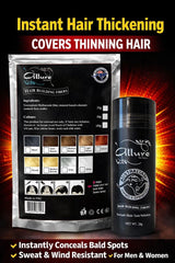 Hair Building Fibres for Thinning Hair – Instant Hair Loss Concealer – Sweat & Wind Resistant - Allure For Beauty