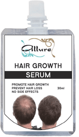 Hair Growth Derma Roller 192 Titanium Needles + Hair Growth Serum Bundle - Allure For Beauty