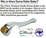 Derma Roller Hair Growth Promoter 192 Real Inserted Titanium Micro Needles Baldness Treatment