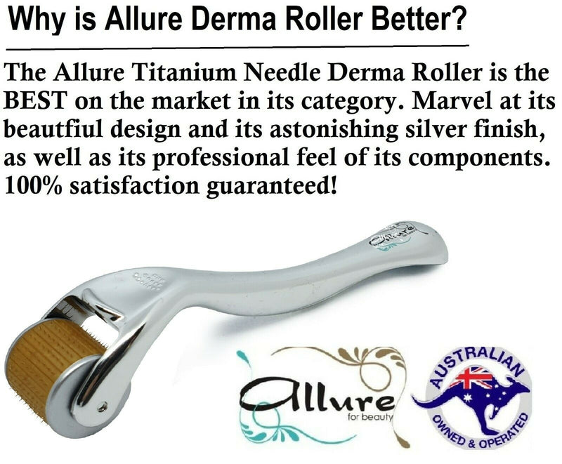 Derma Roller Hair Growth Promoter 192 Real Inserted Titanium Micro Needles Baldness Treatment Allure For Beauty
