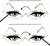 Magnifying Makeup Glasses Flip Down Folding Eyeglasses 1.50 - 4.00 - Allure For Beauty